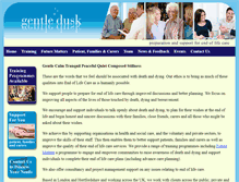 Tablet Screenshot of gentledusk.org.uk